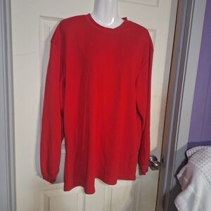 Vibrant Red Crewneck Sweater for Men